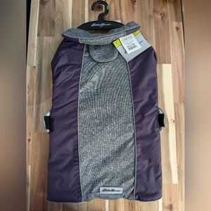 Eddie Bauer Dog Jacket, Purple & Grey, Large